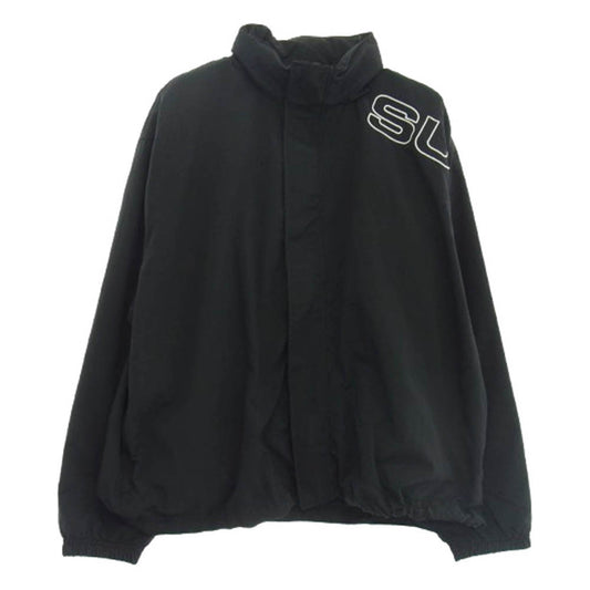 Supreme シュプリーム 24AW SPELLOUT EMBROIDERED TRACK JACKET スペルアウト ロゴ刺繍 トラック ジャケット ブラック系 L【中古】