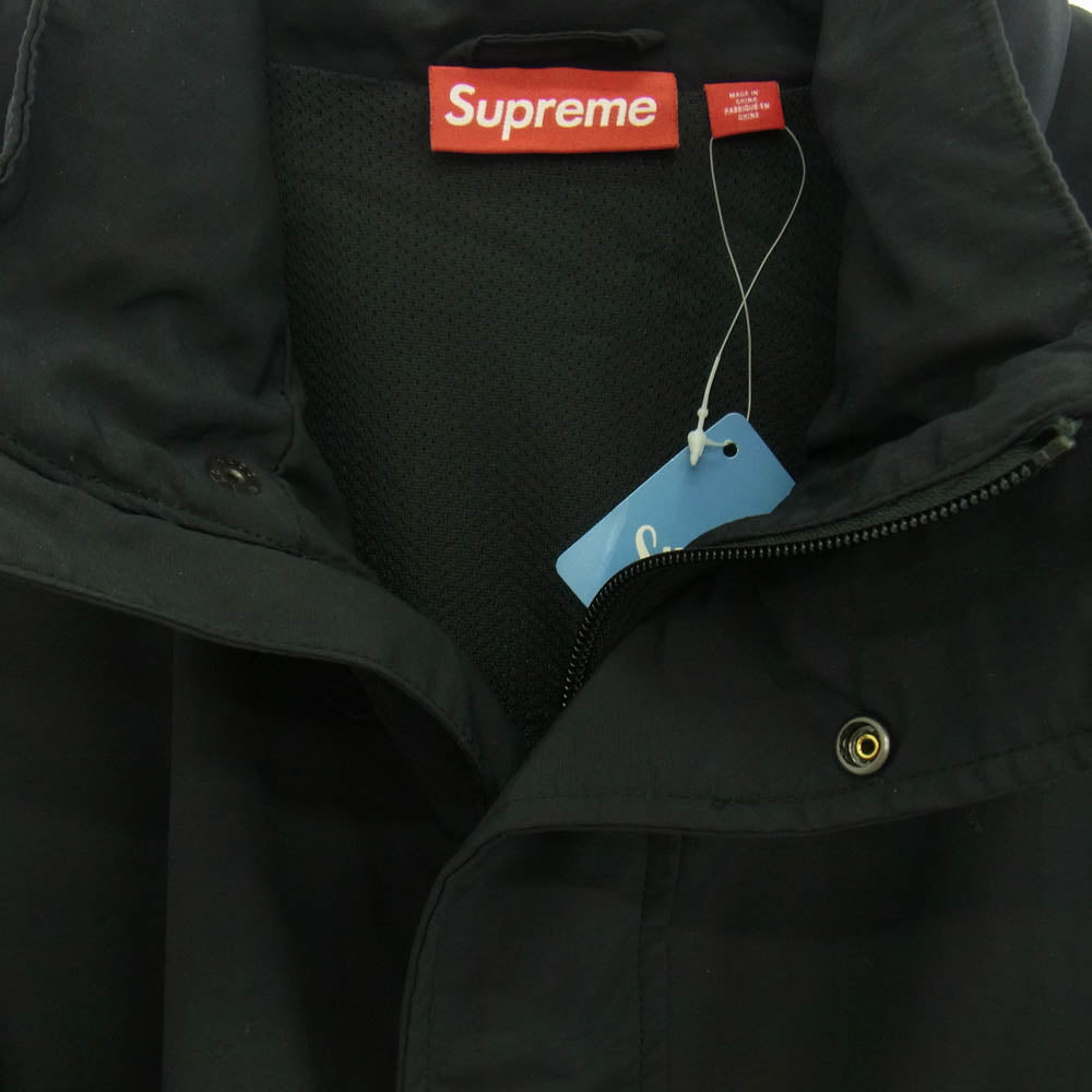 Supreme シュプリーム 24AW SPELLOUT EMBROIDERED TRACK JACKET スペルアウト ロゴ刺繍 トラック ジャケット ブラック系 L【中古】