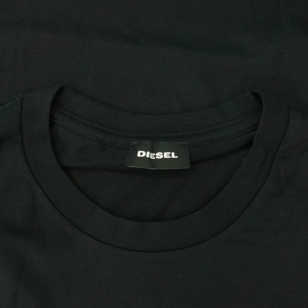 DIESEL ディーゼル T-DIEGO サークルプリント 半袖Tシャツ ブラック系 S【新古品】【未使用】【中古】