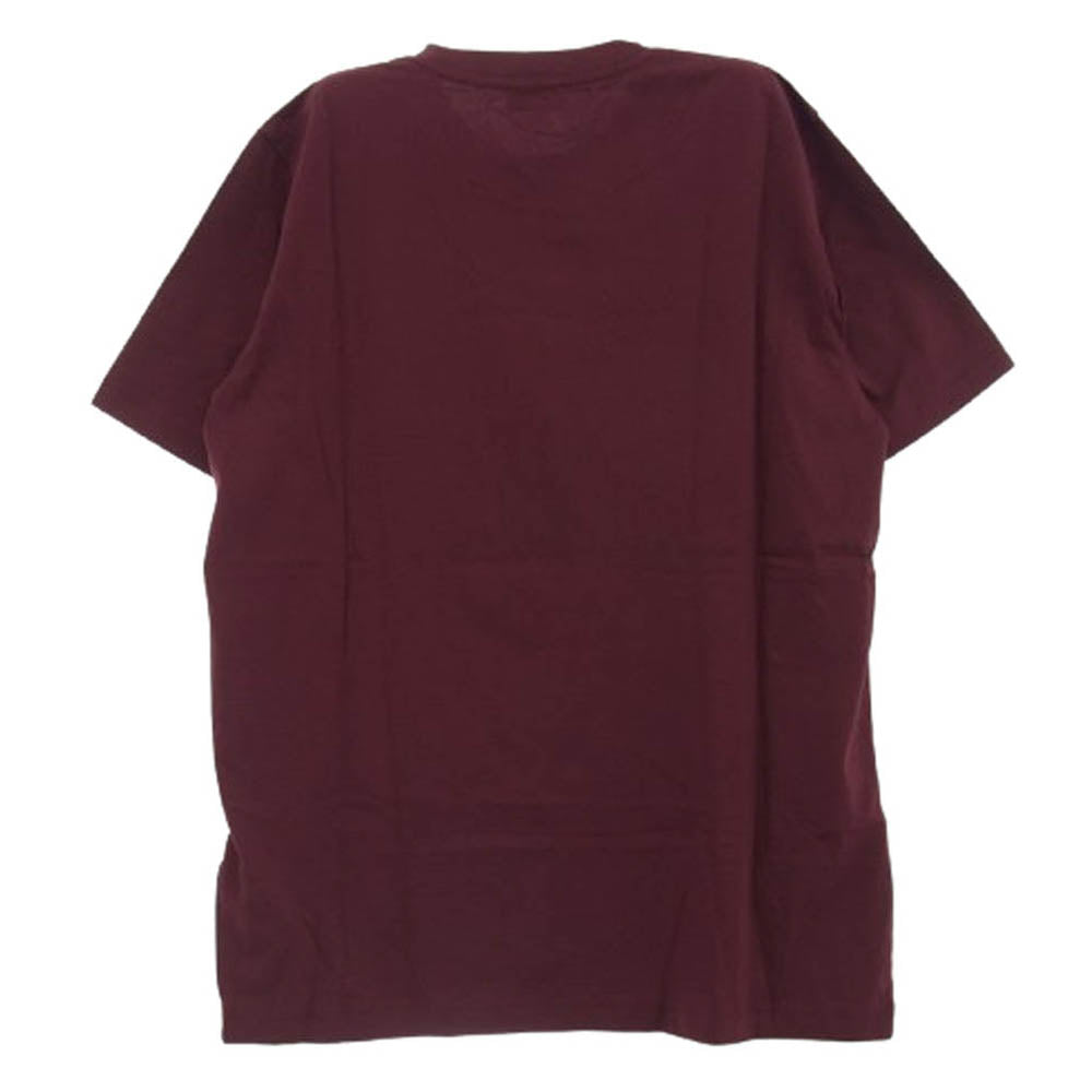 DIESEL ディーゼル T-JUST-B1 BADASSプリント 半袖Tシャツ エンジ系 XS【新古品】【未使用】【中古】