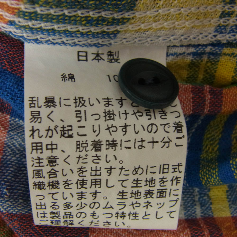 UES ウエス チェック柄 長袖 ワーク シャツ マルチカラー系 1【中古】