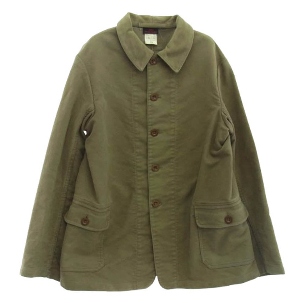 ベトラ フランス製 モールスキン カバーオール ワークジャケット ライトグリーン系 38【中古】