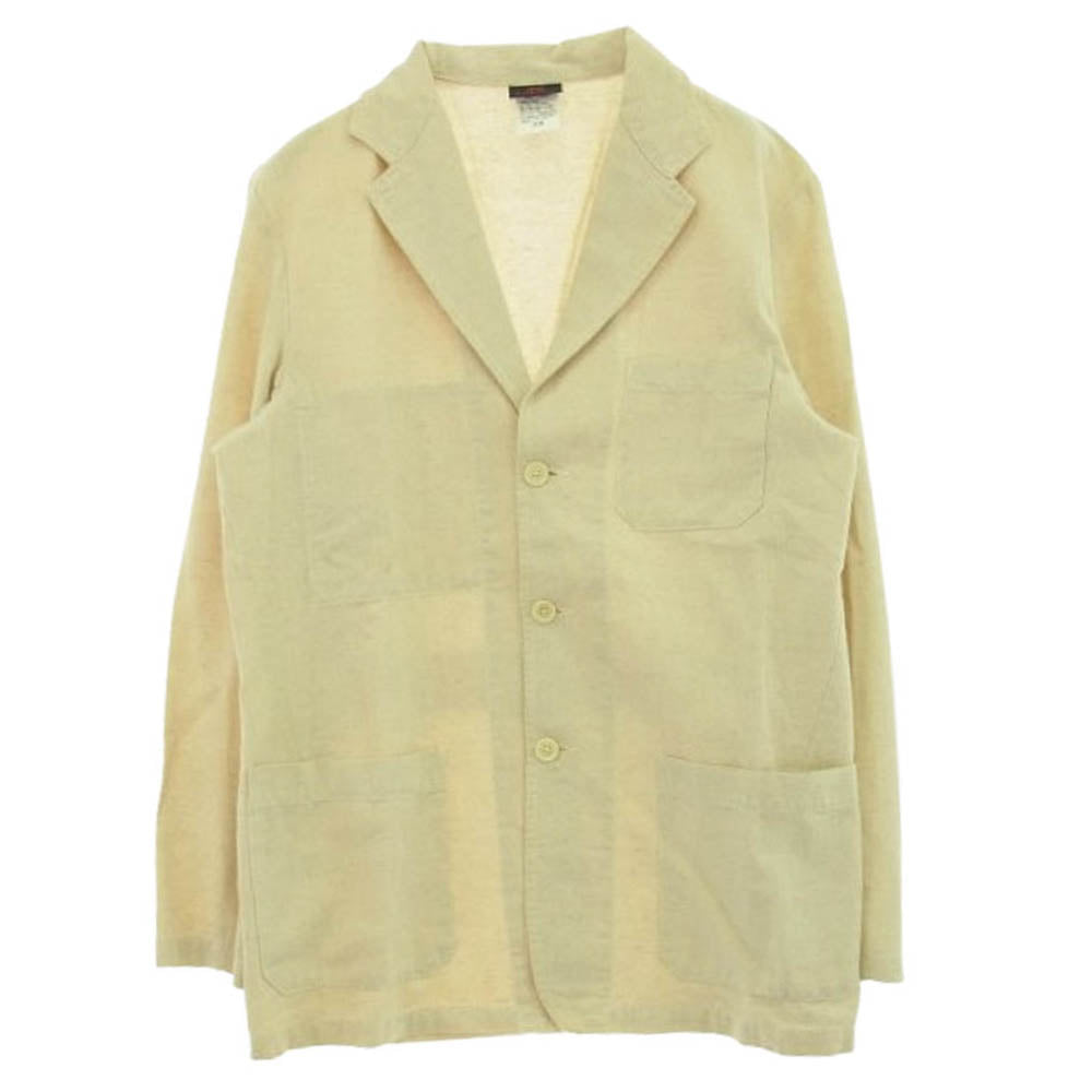 ベトラ フランス製 リネン混 テーラード ワークジャケット ベージュ系 38【中古】