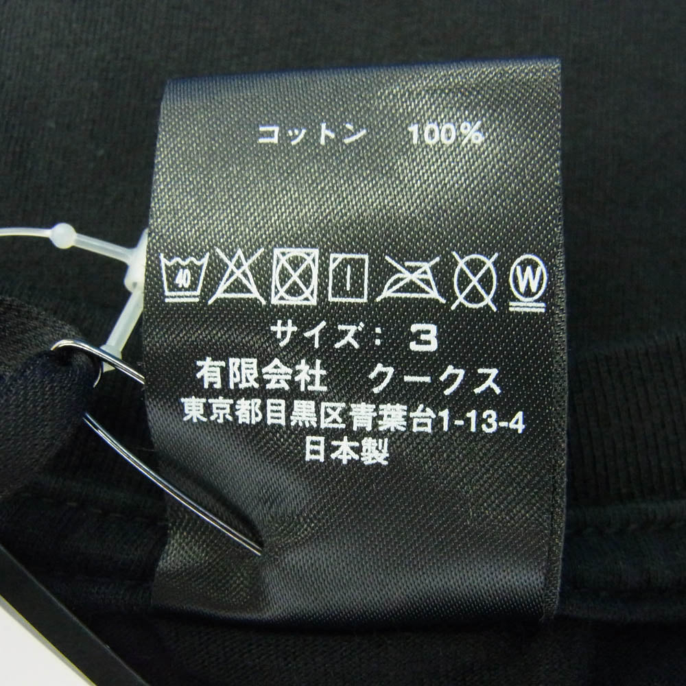 NUMBER(N)INE ナンバーナイン BH1NWD001 Disney MICKEY MOUSE T-SHIRTS ディズニー ミッキーマウス プリント 半袖Tシャツ ブラック系 3【新古品】【未使用】【中古】