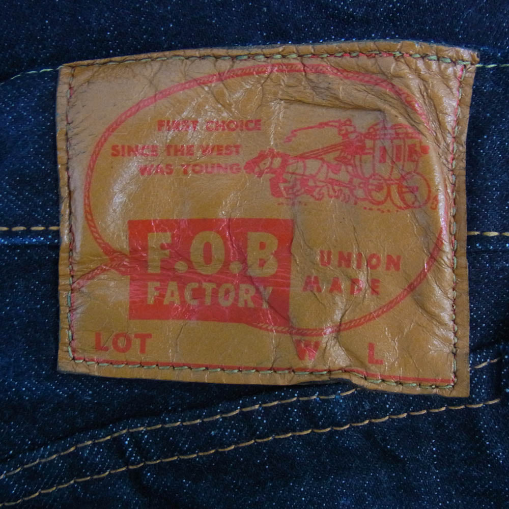 FOB FACTORY エフオービーファクトリー F191 セルヴィッチ WW2 大戦モデル デニムパンツ インディゴブルー系 M【中古】