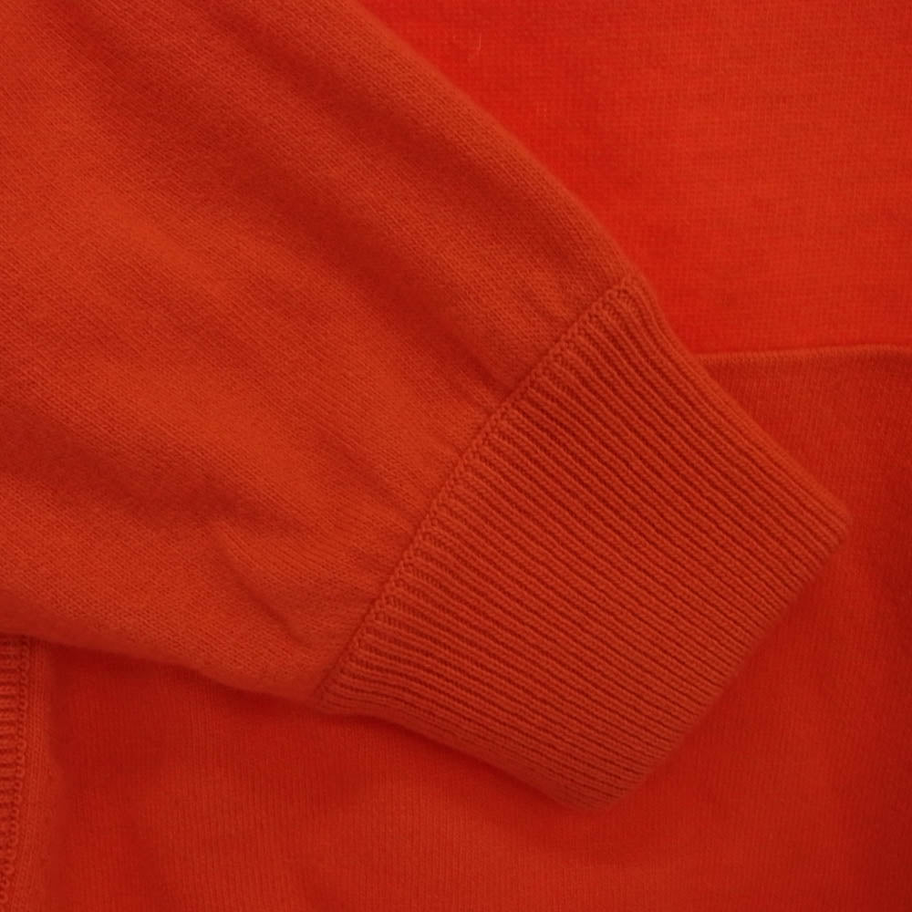 GUCCI グッチ 22AW 700446 XKCH8 ×adidas アディダス 700446 ロゴ刺繍 トレフォイル ウール プルオーバー ニットパーカー レッド系 L【中古】