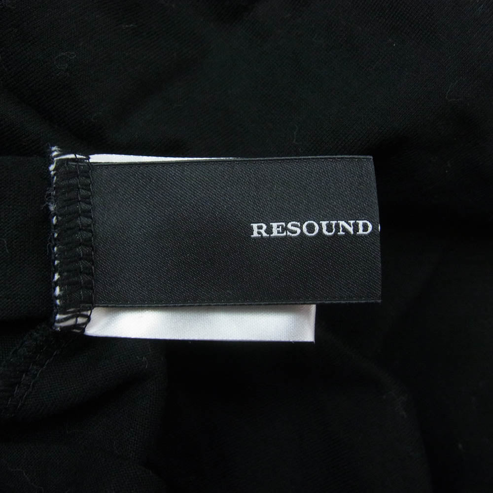 リサウンド　クロージング ドロップ ショルダー 半袖 Tシャツ ブラック系 1【中古】