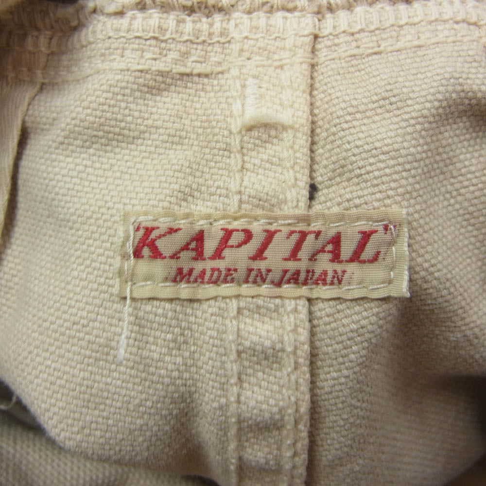 KAPITAL キャピタル EK-169 キャンバス サルエル ヌーベル パンツ ベージュ系 M【中古】