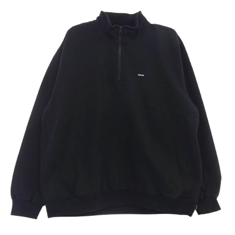 Supreme シュプリーム 25SS Small Box Half Zip Pullover スモール ボックス ハーフ ジップ プルオーバー ブラック系 L【極上美品】【中古】