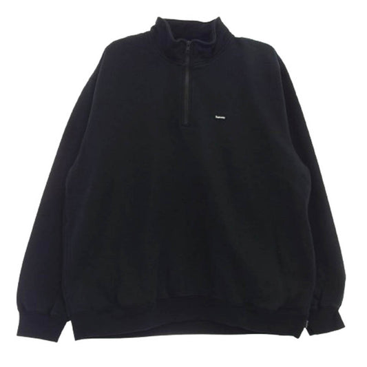 Supreme シュプリーム 25SS Small Box Half Zip Pullover スモール ボックス ハーフ ジップ プルオーバー ブラック系 L【極上美品】【中古】