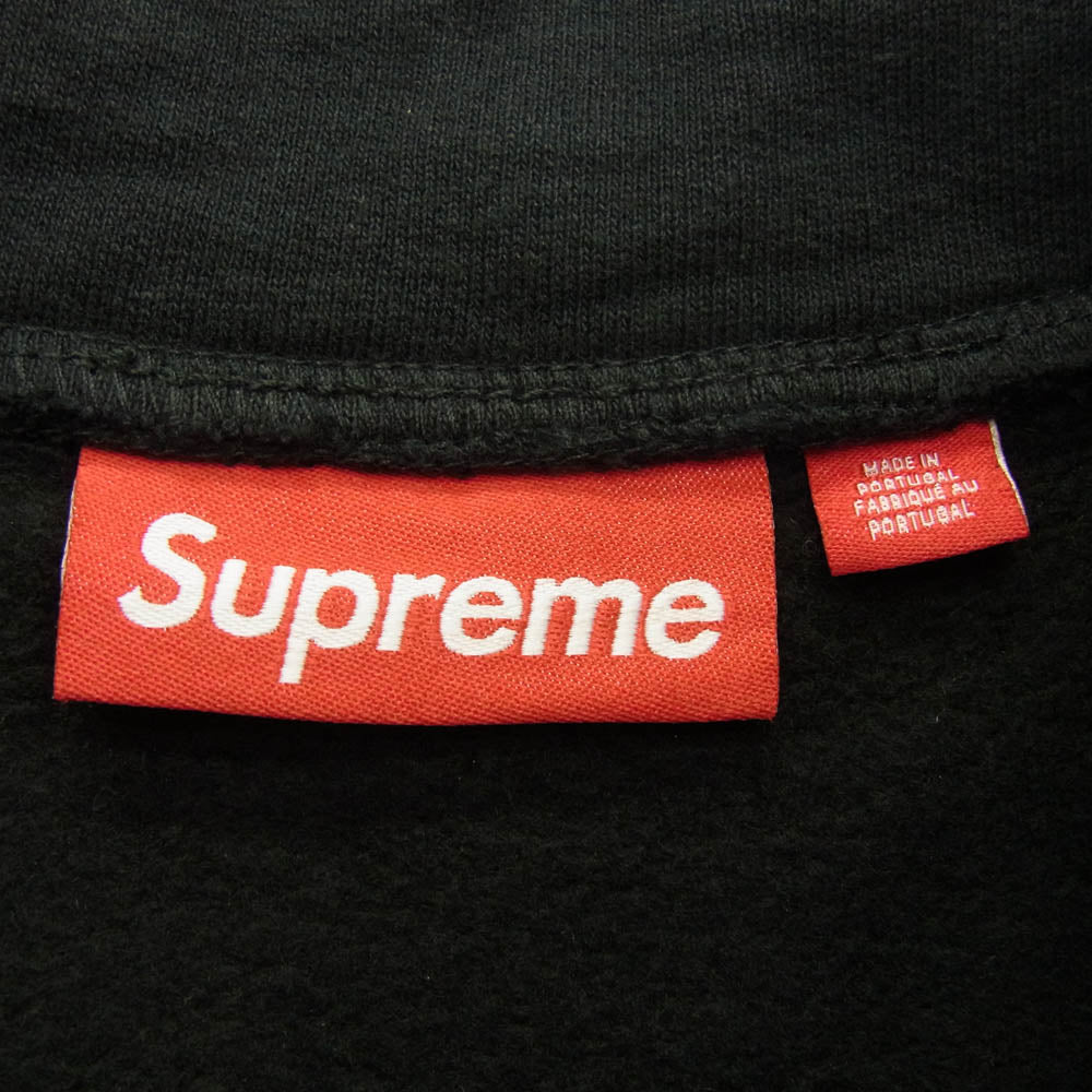 Supreme シュプリーム 25SS Small Box Half Zip Pullover スモール ボックス ハーフ ジップ プルオーバー ブラック系 L【極上美品】【中古】