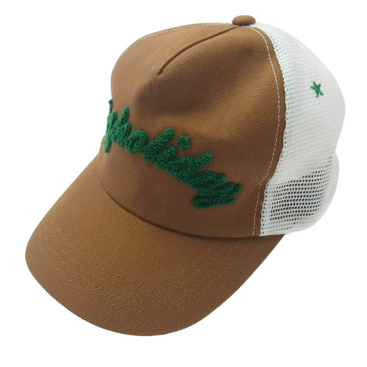 TMT ティーエムティー TAC-S1401 パイルロゴ メッシュキャップ 茶系 ブラウン系【極上美品】【中古】