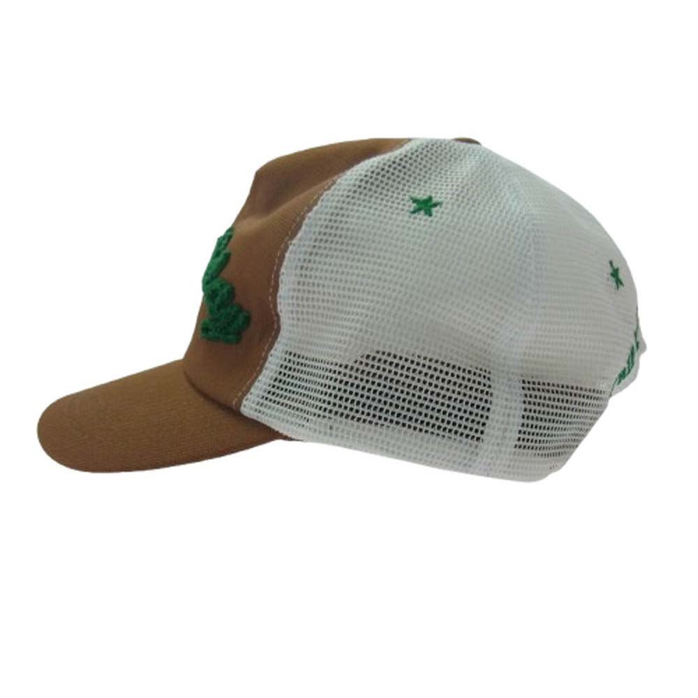 TMT ティーエムティー TAC-S1401 パイルロゴ メッシュキャップ 茶系 ブラウン系【極上美品】【中古】