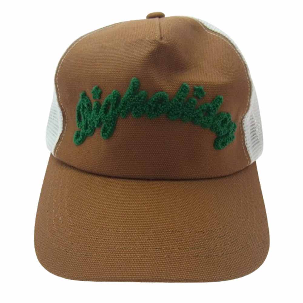 TMT ティーエムティー TAC-S1401 パイルロゴ メッシュキャップ 茶系 ブラウン系【極上美品】【中古】