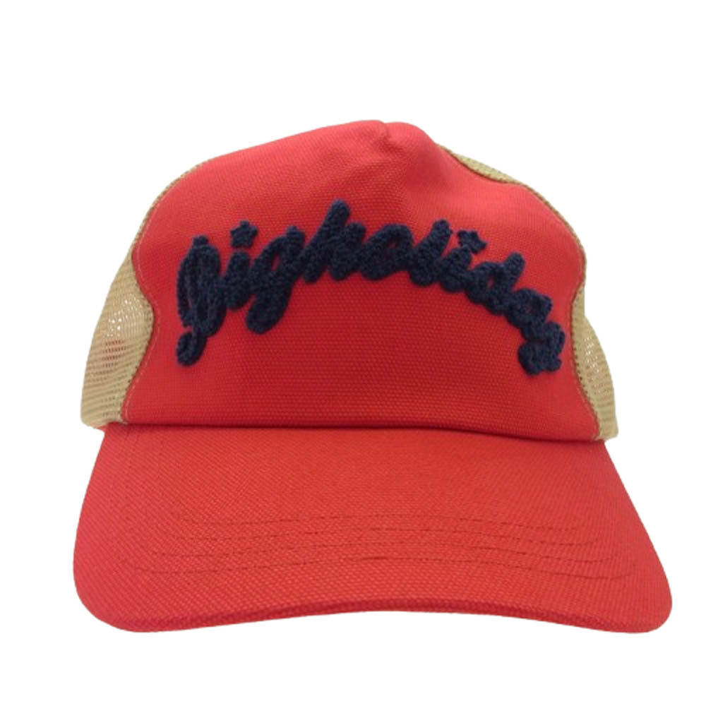 TMT ティーエムティー TAC-S1401 パイルロゴ メッシュキャップ 茶系 レッド系【極上美品】【中古】