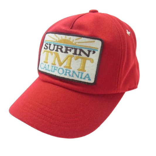 TMT ティーエムティー TAC-S13SP04 SURFIN TMT CALIFORNIA ウール キャップ レッド系【極上美品】【中古】