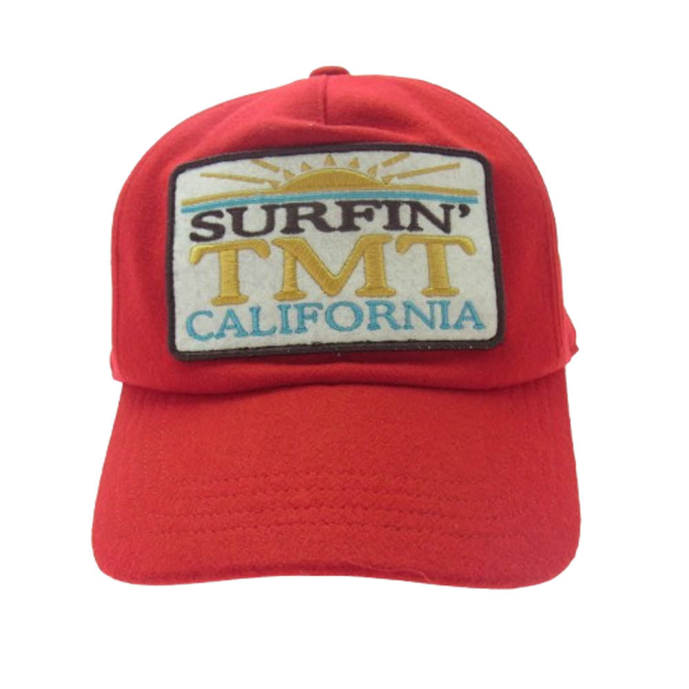 TMT ティーエムティー TAC-S13SP04 SURFIN TMT CALIFORNIA ウール キャップ レッド系【極上美品】【中古】