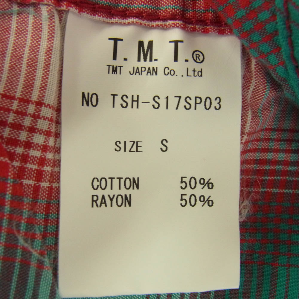 TMT ティーエムティー 17SS TSH-S17SP03 オンブレチェック シャツ マルチカラー系 S【極上美品】【中古】