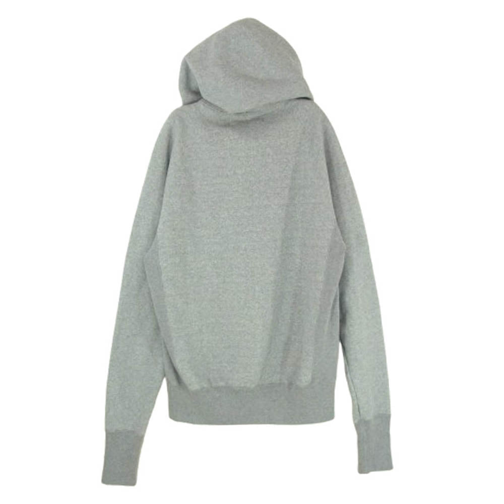 TMT ティーエムティー PRINT HOODIE プリント プルオーバー スウェット パーカー グレー系 S【美品】【中古】