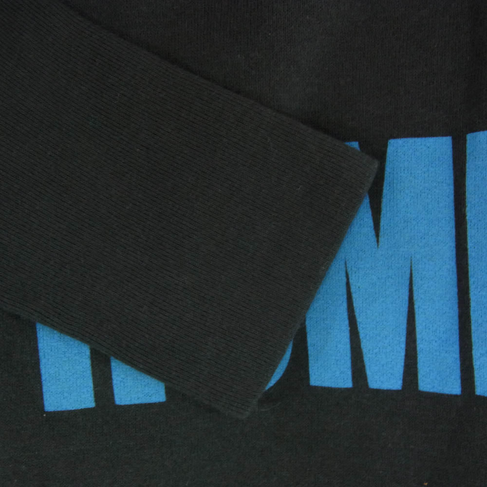 TMT ティーエムティー GO HOME プリント プルオーバー スウェット パーカー ブラック系 S【中古】