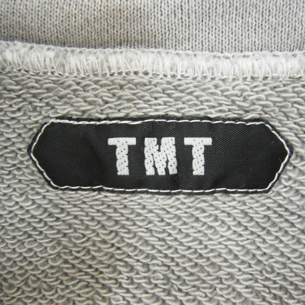TMT ティーエムティー TSW-F1302 プリント プルオーバー スウェット パーカー グレー系 M【新古品】【未使用】【中古】