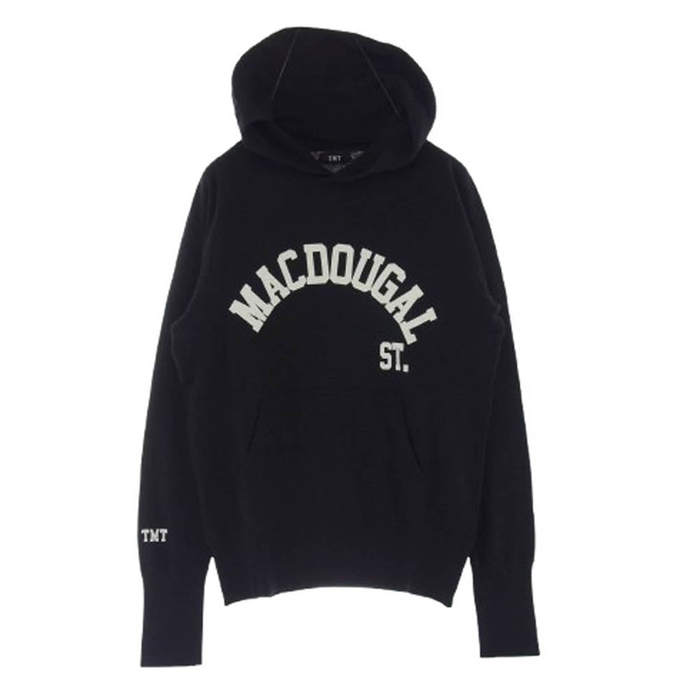 TMT ティーエムティー TSW-S14SP03 MACDOUGAL ST. プリント プルオーバー スウェット パーカー ブラック系 M【極上美品】【中古】