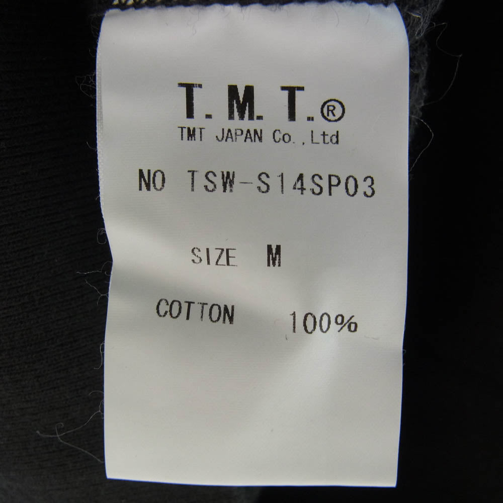 TMT ティーエムティー TSW-S14SP03 MACDOUGAL ST. プリント プルオーバー スウェット パーカー ブラック系 M【極上美品】【中古】