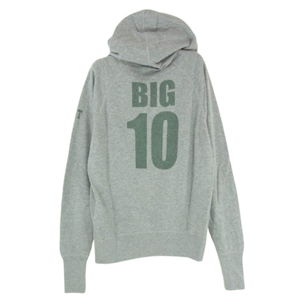 TMT ティーエムティー BIGHOLIDAY プリント プルオーバー スウェット パーカー グレー系 S【中古】