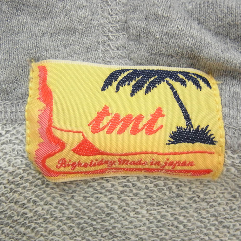 TMT ティーエムティー BIGHOLIDAY プリント プルオーバー スウェット パーカー グレー系 S【中古】