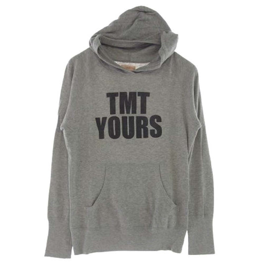 TMT ティーエムティー BIGHOLIDAY プリント プルオーバー スウェット パーカー グレー系 S【極上美品】【中古】