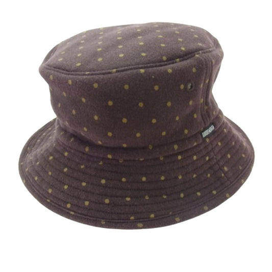 GOODENOUGH グッドイナフ ドローコード ドット柄 バケット ハット ブラウン系【中古】