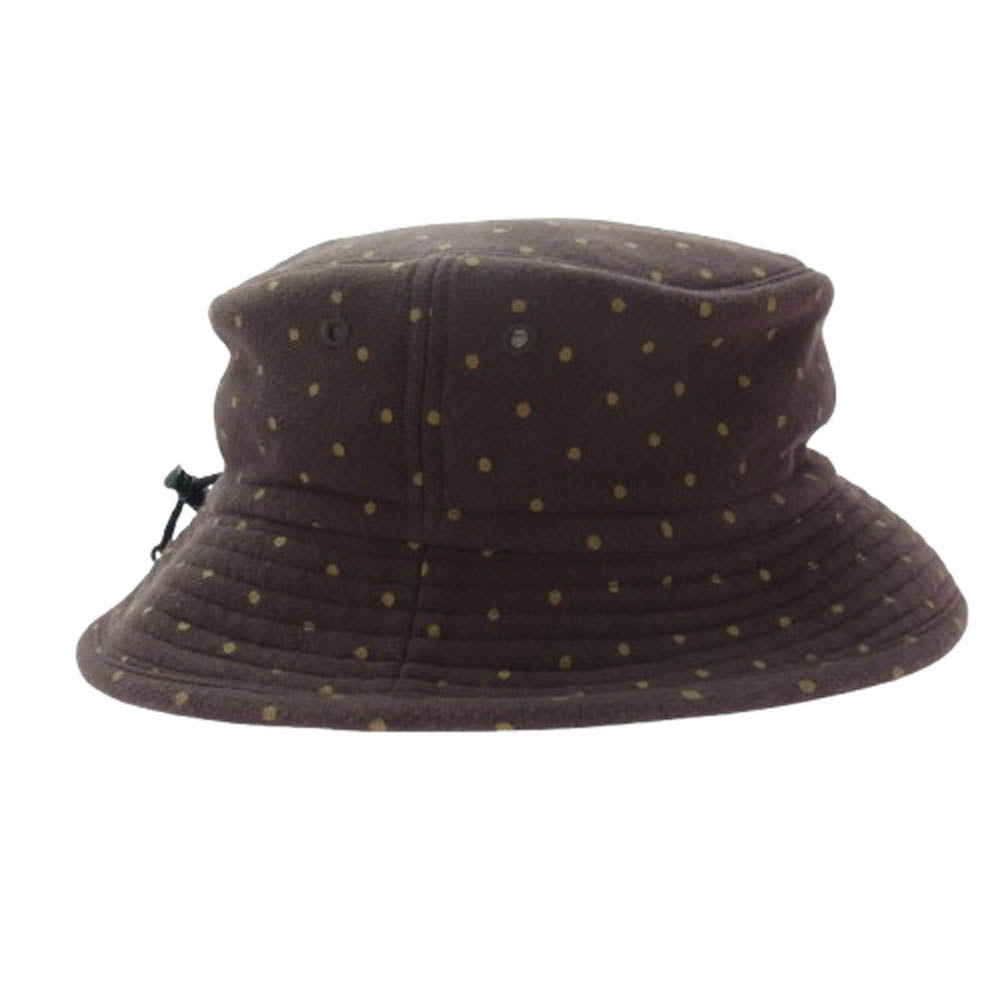 GOODENOUGH グッドイナフ ドローコード ドット柄 バケット ハット ブラウン系【中古】