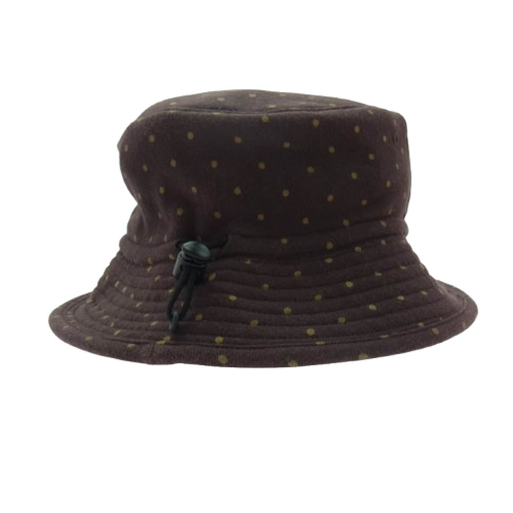 GOODENOUGH グッドイナフ ドローコード ドット柄 バケット ハット ブラウン系【中古】
