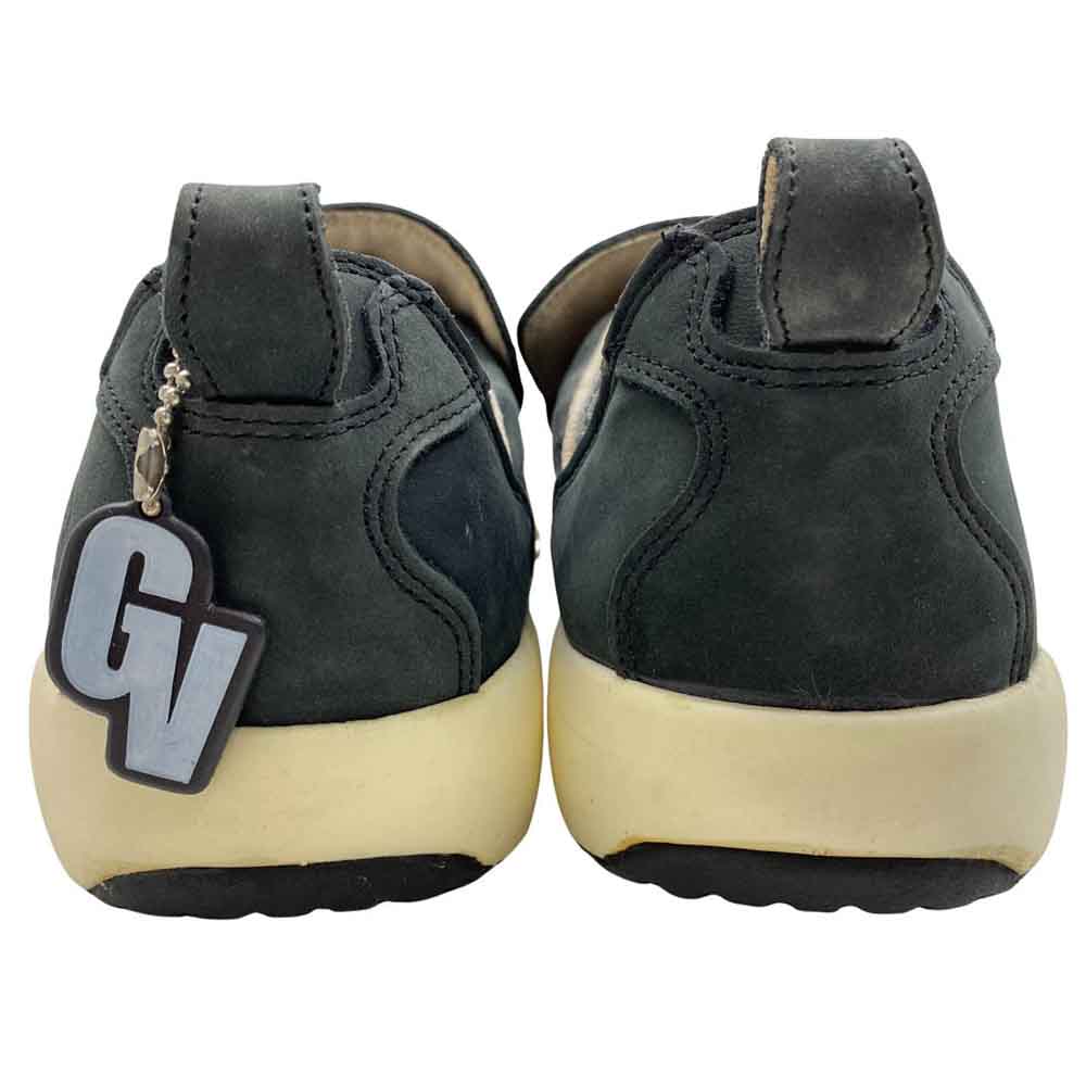 VISVIM ビズビム 0001-01 × GOODENOUGH グッドイナフ TWONBLY トゥンブリー ローファータイプ スニーカー GVキーホルダー シューズケース付 ブラック系 28cm【中古】