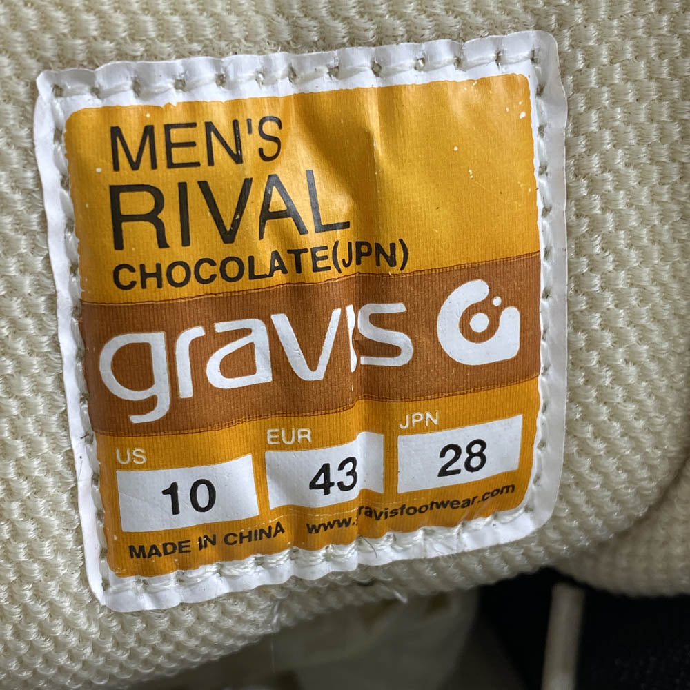 GOODENOUGH グッドイナフ G4329101Q × GRAVIS グラビス RIVAL ライバル スニーカー ブラウン系 28cm【中古】