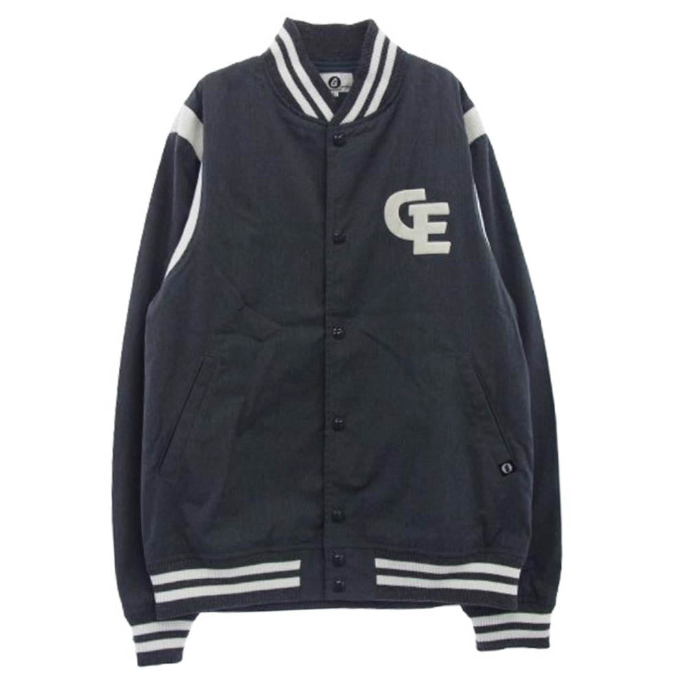 GOODENOUGH グッドイナフ GE-131003 BALL PARK JK GE コットン スタジャン 切り替 ブルゾン グレー系 L【中古】