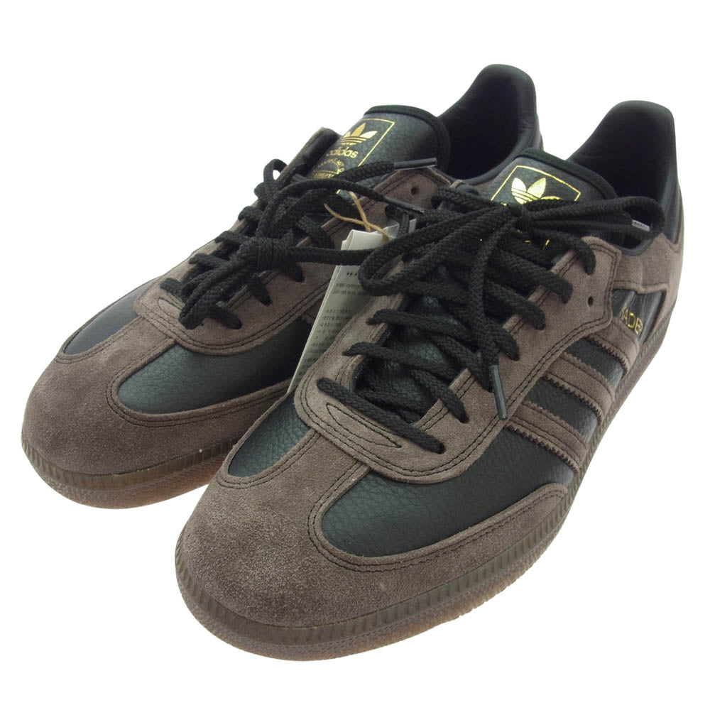 adidas アディダス IF9235 ×Kader Sylla Samba ADV Core Black Brown Gum ケイダー・シイラ サンバ ADV コアブラック ブラウン ガム ブラック系 ブラウン系 28.5cm【新古品】【未使用】【中古】