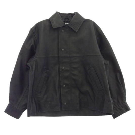 schott ショット A2839FJM408 × CONVERSE TOKYO LAMB LEATHER JACKET コンバース トウキョウ ラム レザー ジャケット ブラック系 3【極上美品】【中古】