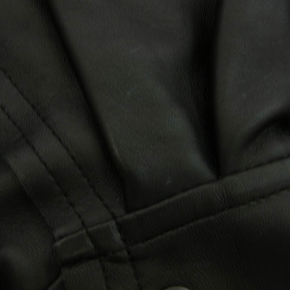 schott ショット A2839FJM408 × CONVERSE TOKYO LAMB LEATHER JACKET コンバース トウキョウ ラム レザー ジャケット ブラック系 3【極上美品】【中古】