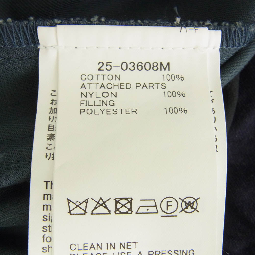 Sacai サカイ 25SS 25-03608M Cotton Twill Jacket コットンツイル ドッキング ジャケット ブルゾン ネイビー系 灰色がかった青緑色 2【美品】【中古】