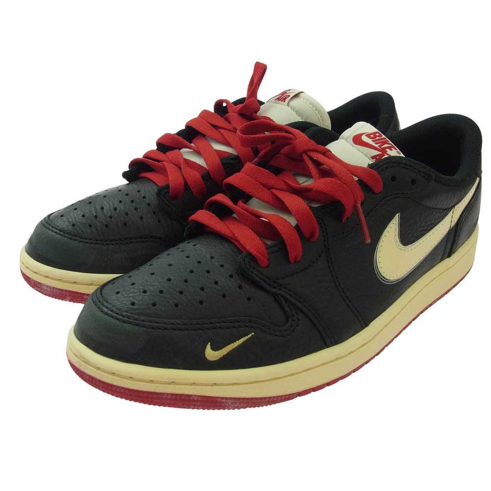 NIKE AIR JORDAN ナイキ ジョーダン IB8958-001 × Nigel Sylvester ナイジェルシルベスター Air Jordan 1 Retro Low OG Better With Time AJ1 エアジョーダン ロー スニーカー ブラック系 27cm【中古】