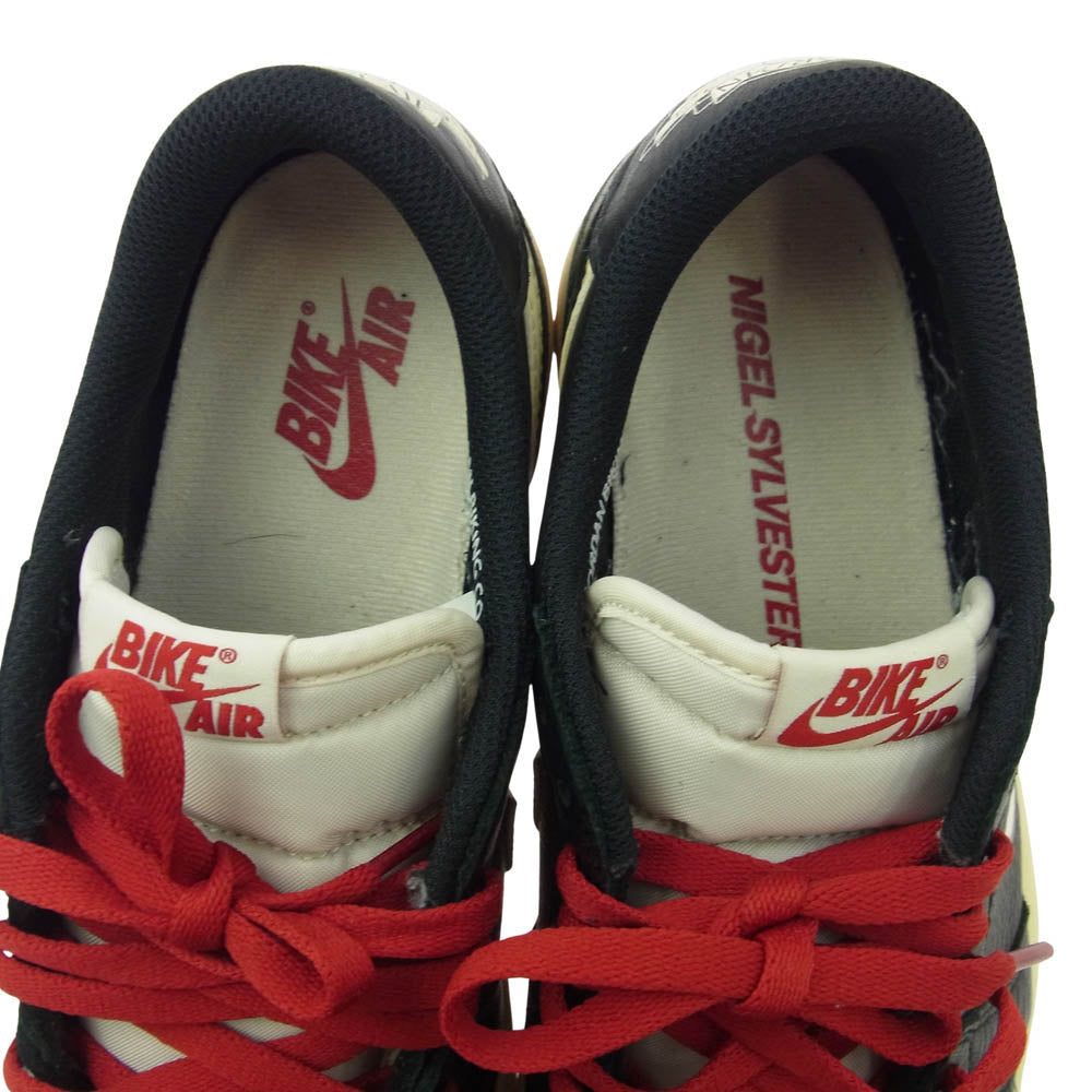 NIKE AIR JORDAN ナイキ ジョーダン IB8958-001 × Nigel Sylvester ナイジェルシルベスター Air Jordan 1 Retro Low OG Better With Time AJ1 エアジョーダン ロー スニーカー ブラック系 27cm【中古】