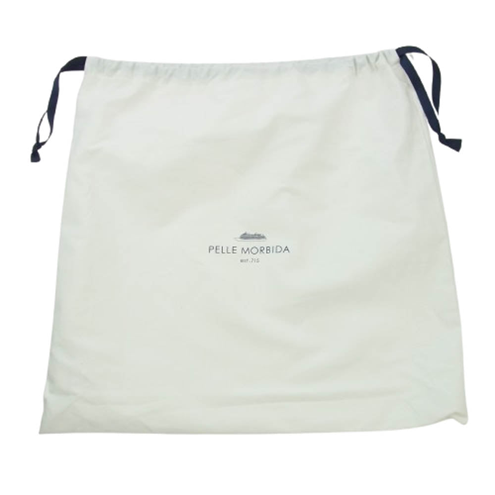 PELLE MORBIDA ペッレモルビダ PMO-CA018 Capitano キャピターノ スリム ブリ―ス ケース レザー ビジネス バッグ ブラック系【新古品】【未使用】【中古】