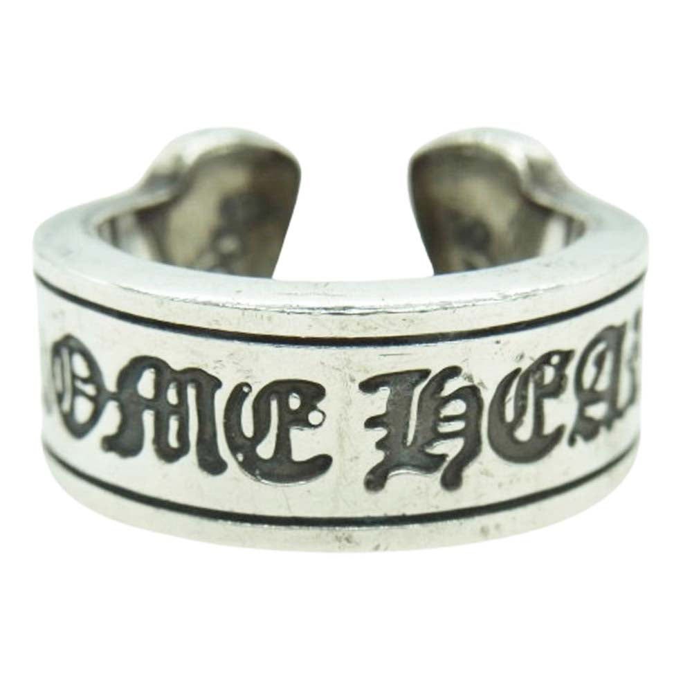CHROME HEARTS クロムハーツ（原本有） LG SCROLL LABEL ラージ スクロールラベル リング シルバー系 23号【中古】