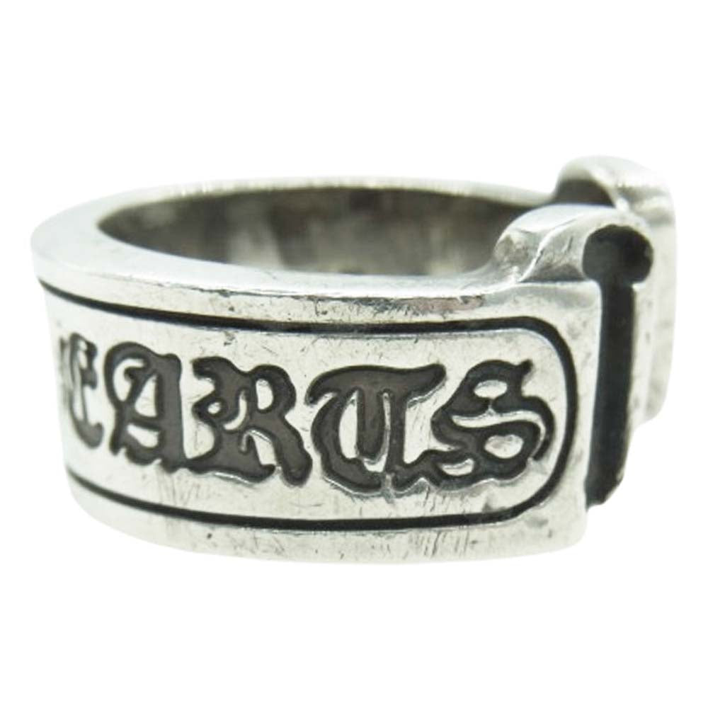 CHROME HEARTS クロムハーツ（原本有） LG SCROLL LABEL ラージ スクロールラベル リング シルバー系 23号【中古】