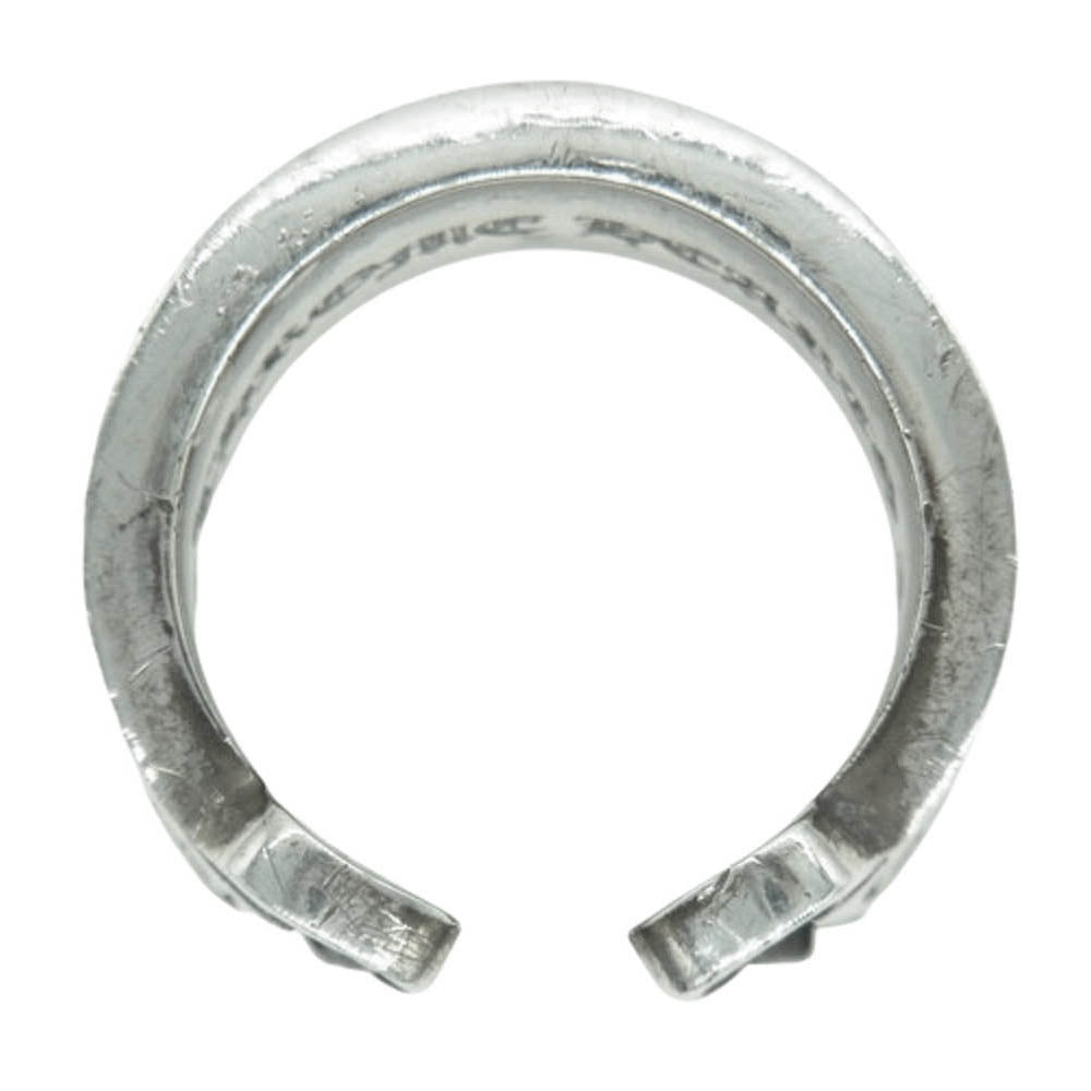 CHROME HEARTS クロムハーツ（原本有） LG SCROLL LABEL ラージ スクロールラベル リング シルバー系 23号【中古】