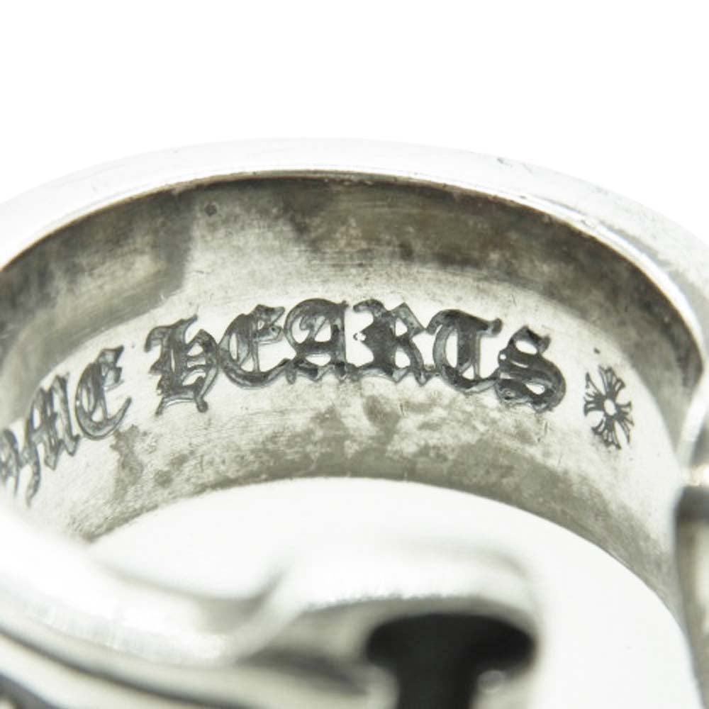 CHROME HEARTS クロムハーツ（原本有） LG SCROLL LABEL ラージ スクロールラベル リング シルバー系 23号【中古】