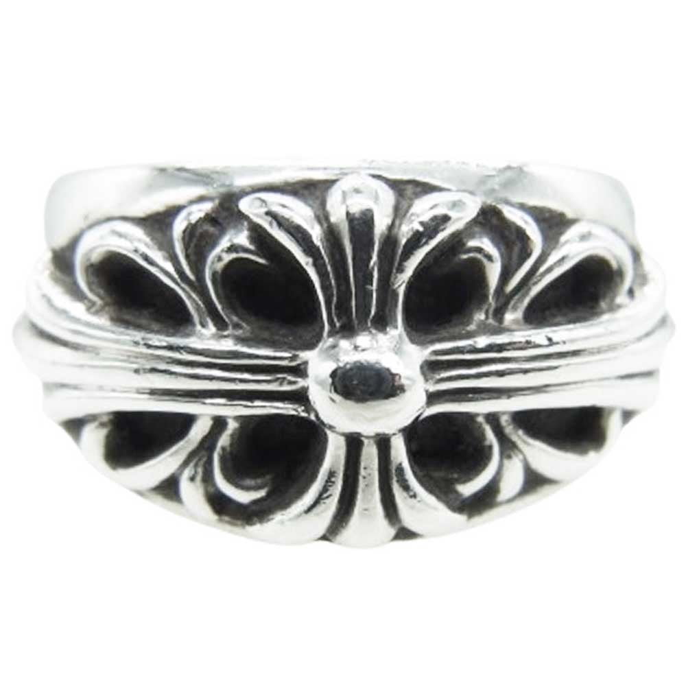 CHROME HEARTS クロムハーツ（原本有） FLRL CRS フローラルクロス リング シルバー系 25.5号【中古】