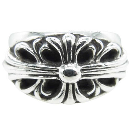 CHROME HEARTS クロムハーツ（原本有） FLRL CRS フローラルクロス リング シルバー系 25.5号【中古】