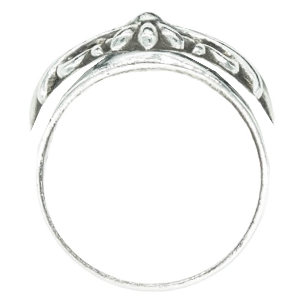 CHROME HEARTS クロムハーツ（原本有） FLRL CRS フローラルクロス リング シルバー系 25.5号【中古】